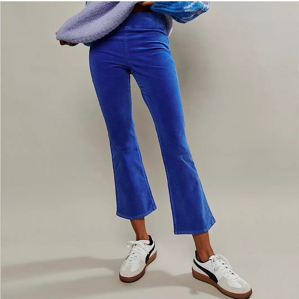 Vibrant Blue Corduroy Free People cords